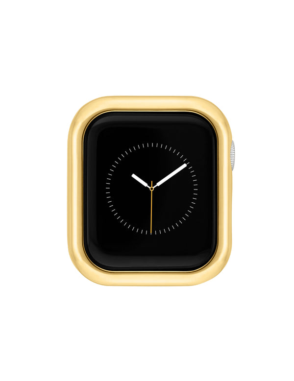 Anne Klein Polished Metal Bumper For Apple Watch® Gold-Tone
