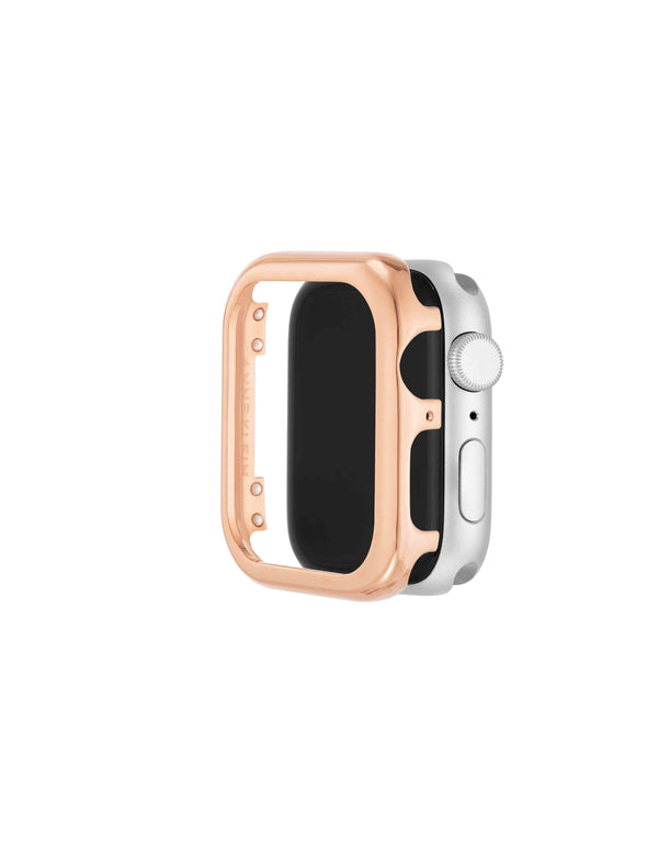 Anne Klein Polished Metal Bumper For Apple Watch® Rose Gold-Tone