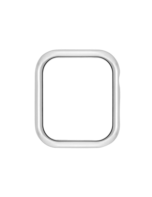 Anne Klein Polished Metal Bumper For Apple Watch® Silver-Tone