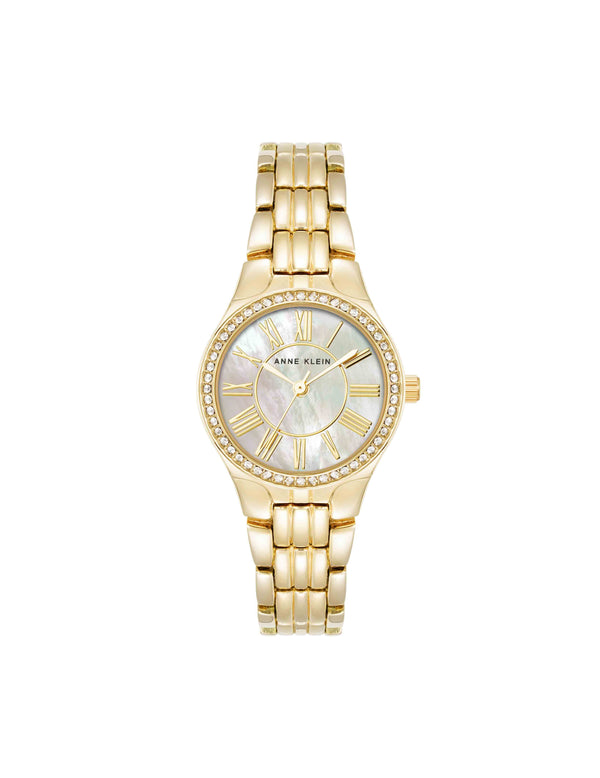 Anne Klein Premium Crystal Bezel Watch Silver-Tone/Gold-Tone