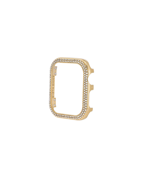 Anne Klein Premium Crystals Protective Bumper For Apple Watch® Gold-Tone