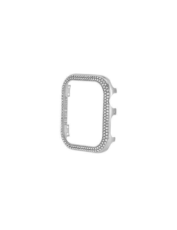 Anne Klein Premium Crystals Protective Bumper For Apple Watch® Silver-Tone