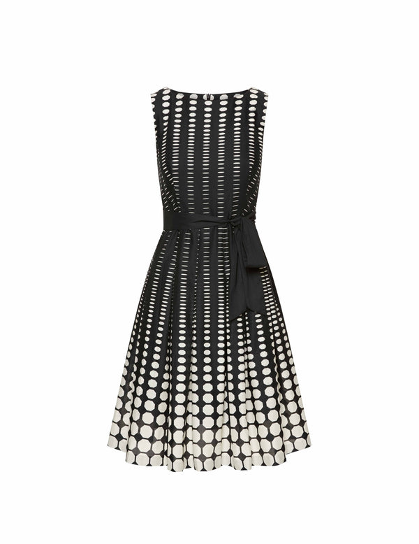 Anne Klein Printed Fit & Flare Dress- Sale Anne Black/Anne White