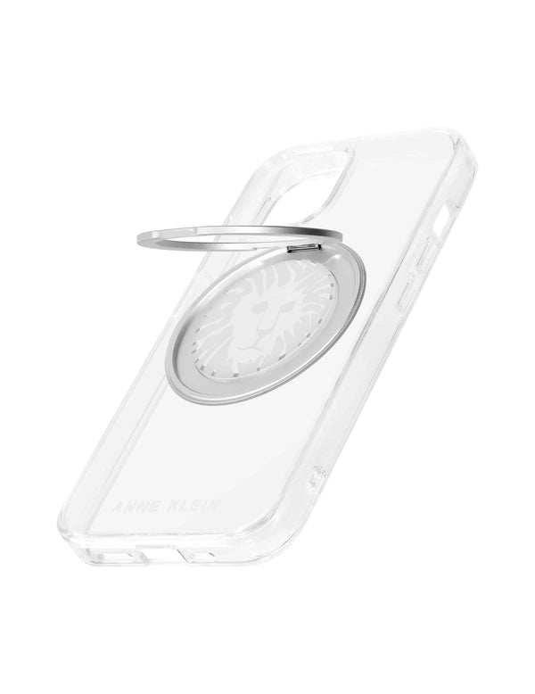 Anne Klein Protective Plastic Case With Rotating Ring For IPhone® 15 Black