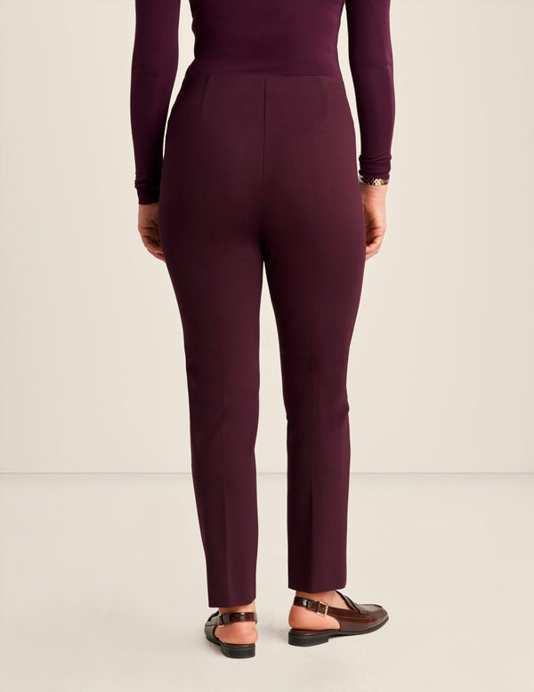 Anne Klein Pull On Hollywood Waist Slim Ankle Deep Plum