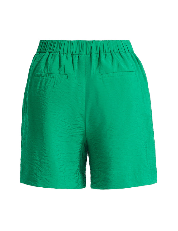 Anne Klein Pull-On Pleat Front Short Tropical Green