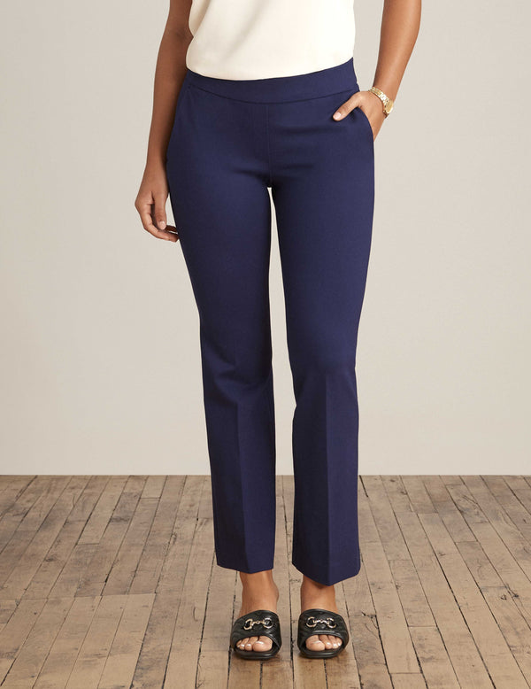 anne klein Pull On Slash Pocket Trouser Distant Mountain