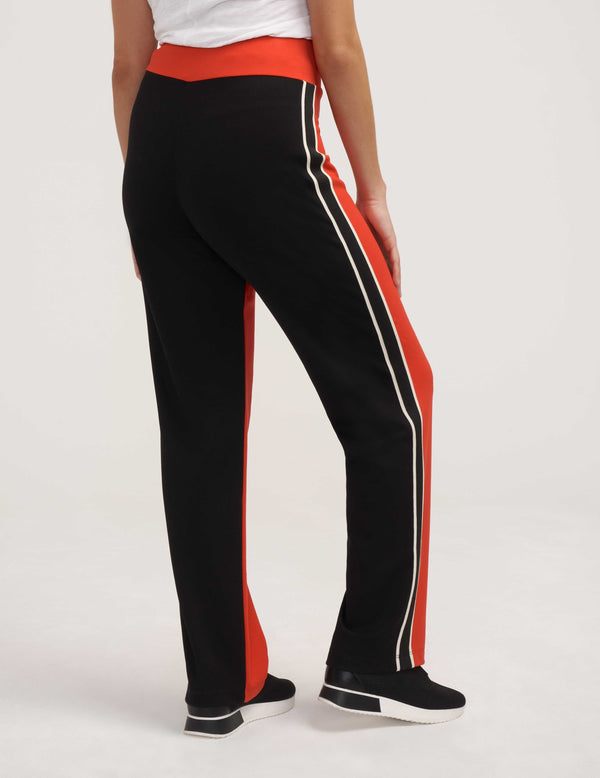 Anne Klein Pull On Straight Leg Pant- Sale Poppy/Anne Black