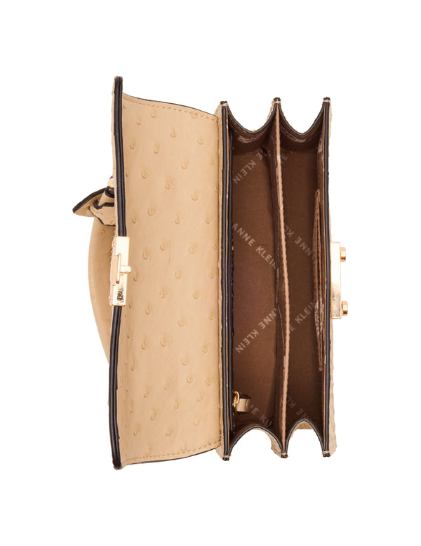 Anne Klein Pushlock Top Handle With Detachable Strap Brush