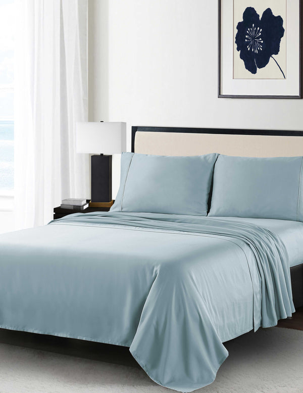 anne klein Reverie Anti-Microbial Sheet Set Blue-Grey