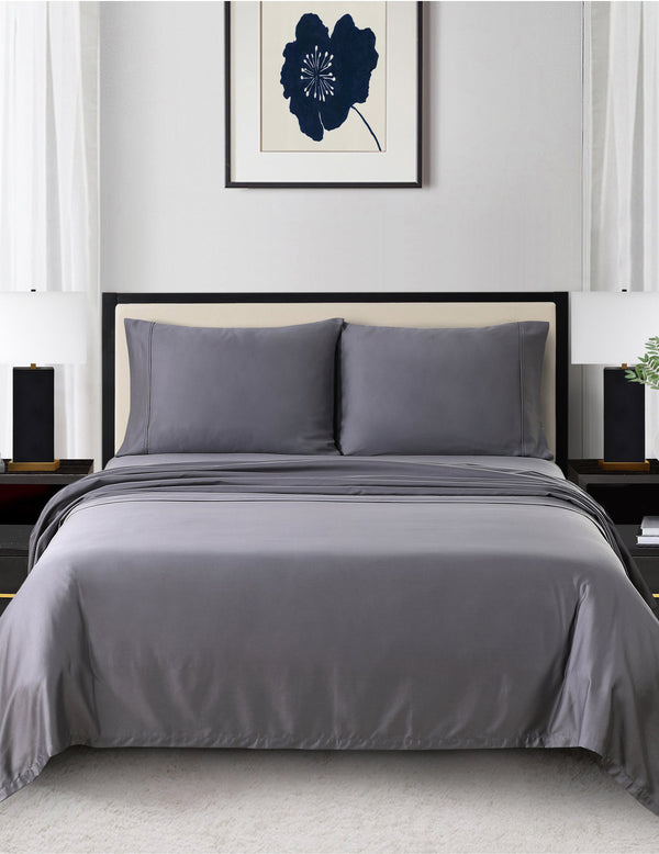 Anne Klein Reverie Anti-Microbial Sheet Set Charcoal