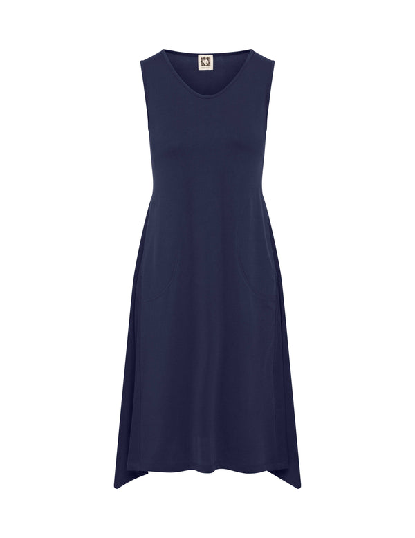 Anne Klein Rib Knit Twisted Waist Midi Dress- Sale Distant Mountain