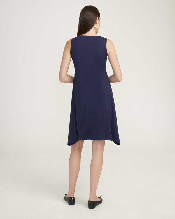 Anne Klein Rib Knit Twisted Waist Midi Dress- Sale Distant Mountain