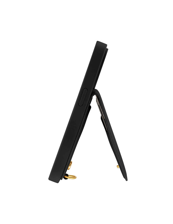 Anne Klein Saffiano Vegan Leather IPhone® 15 Pro Case Black