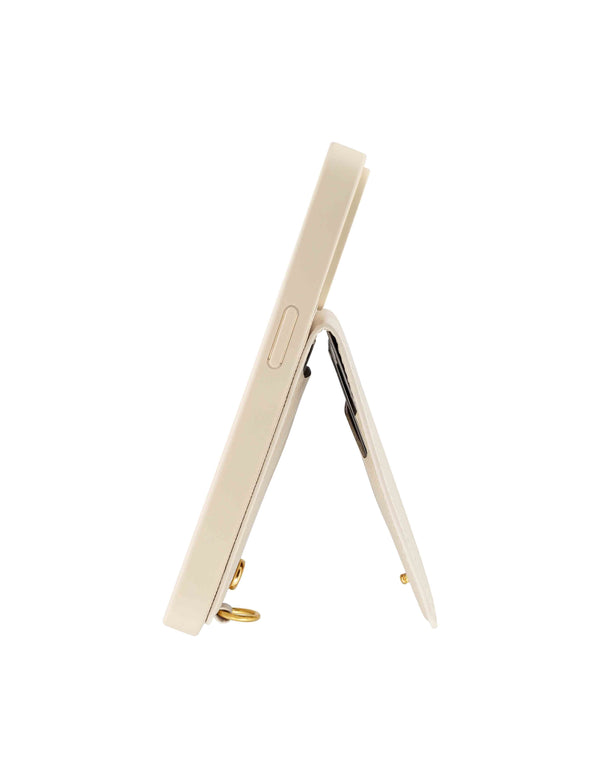 Anne Klein Saffiano Vegan Leather IPhone® 15 Pro Case Ivory