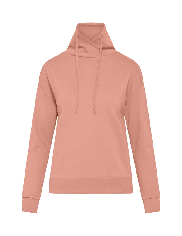 Anne Klein Serenity Knit Funnel Neck Sweatshirt- Sale Anise