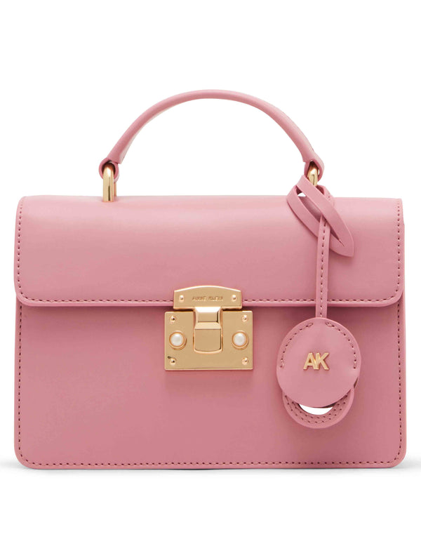 anne klein Small Top Handle With Mirror And Detachable Strap