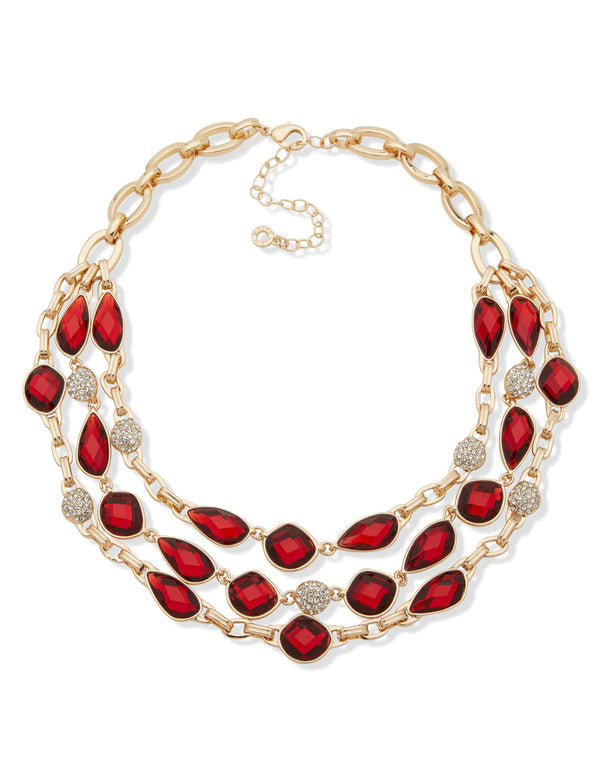 Anne Klein Stone Hinge Bracelet And Necklace Bundle