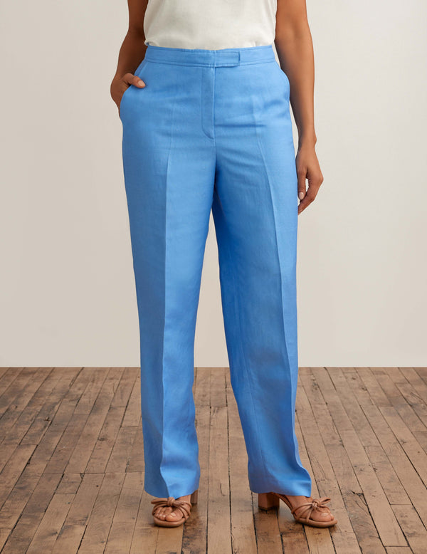 anne klein The Jillian Fly Front Wide Leg Trouser Shore Blue