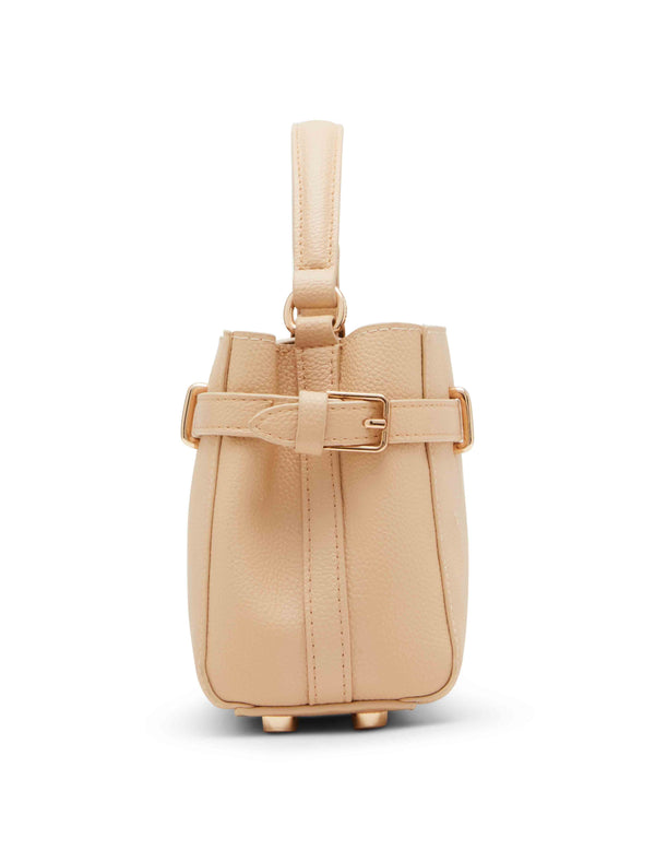 Anne Klein Top Handle Convertible Small Crossbody Bag Panne Cotta