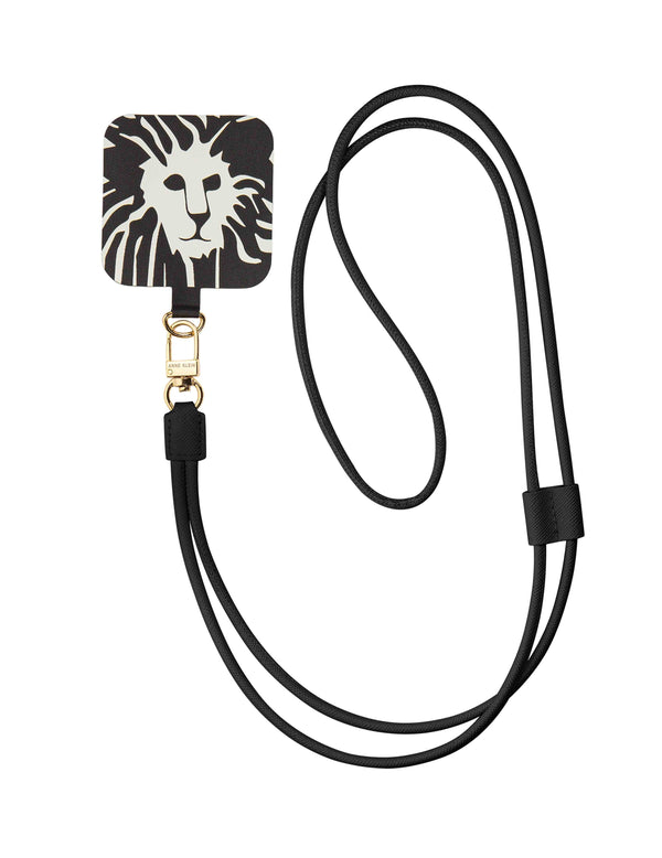 Anne Klein Vegan Leather Crossbody IPhone® Cord Black
