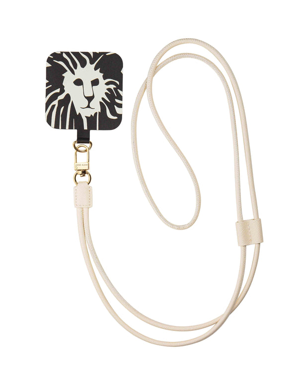 Anne Klein Vegan Leather Crossbody IPhone® Cord Ivory