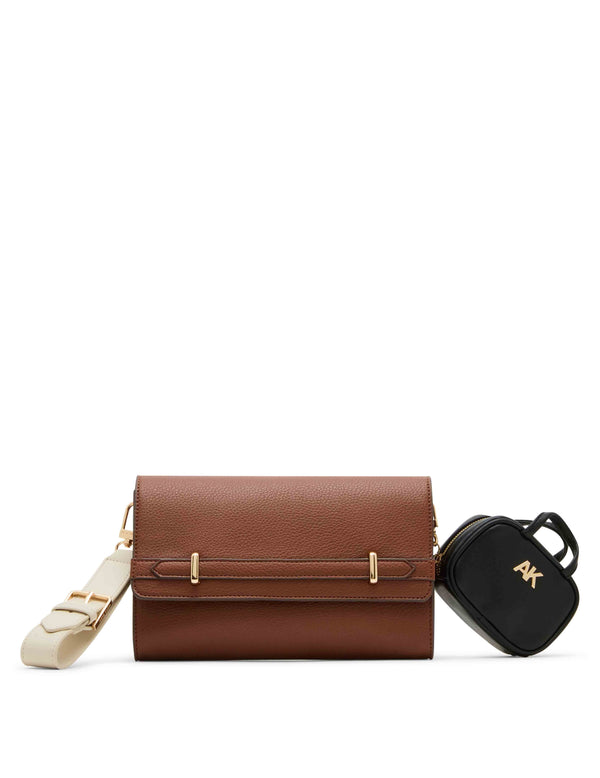 anne klein Wallet on a Chain with Detachable Wristlet Strap & Pouch