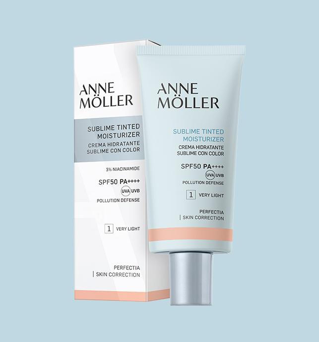 Anne Moller SUBLIME TINTED MOISTURISER SPF50 - Shade 1 (very Light)