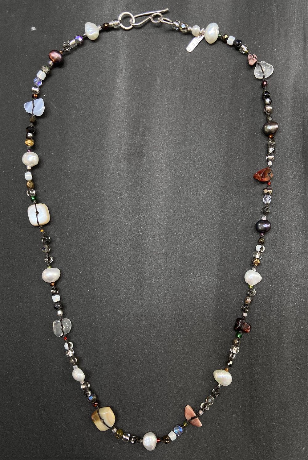 Annie Costello Brown Agate Beach Necklace
