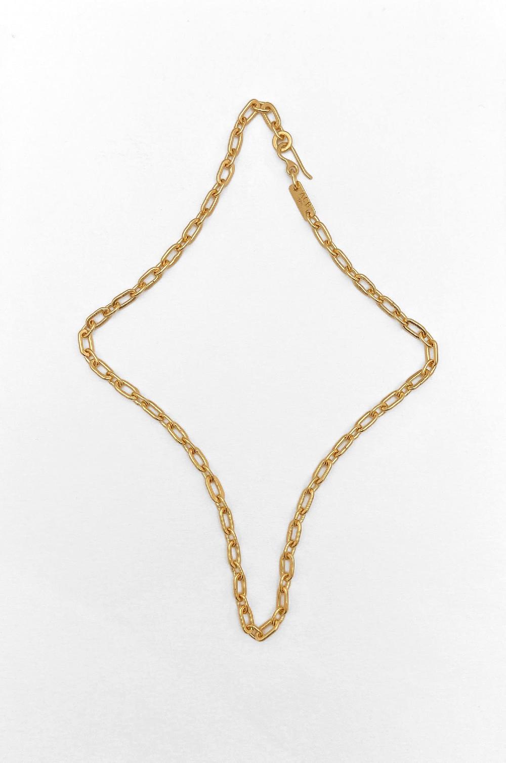 annie costello brown Cable Chain vermeil
