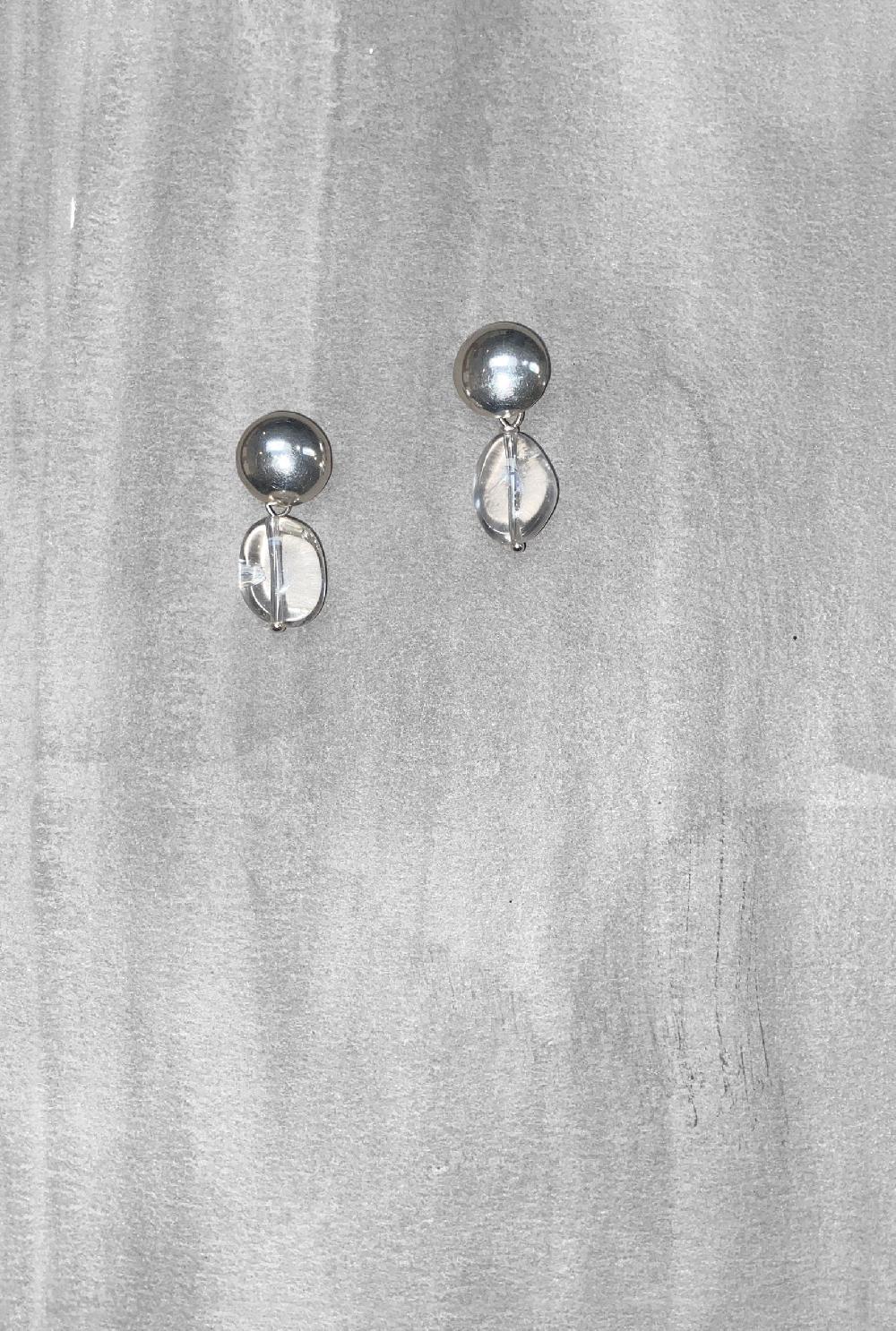 Annie Costello Brown Crystal Stud Nude