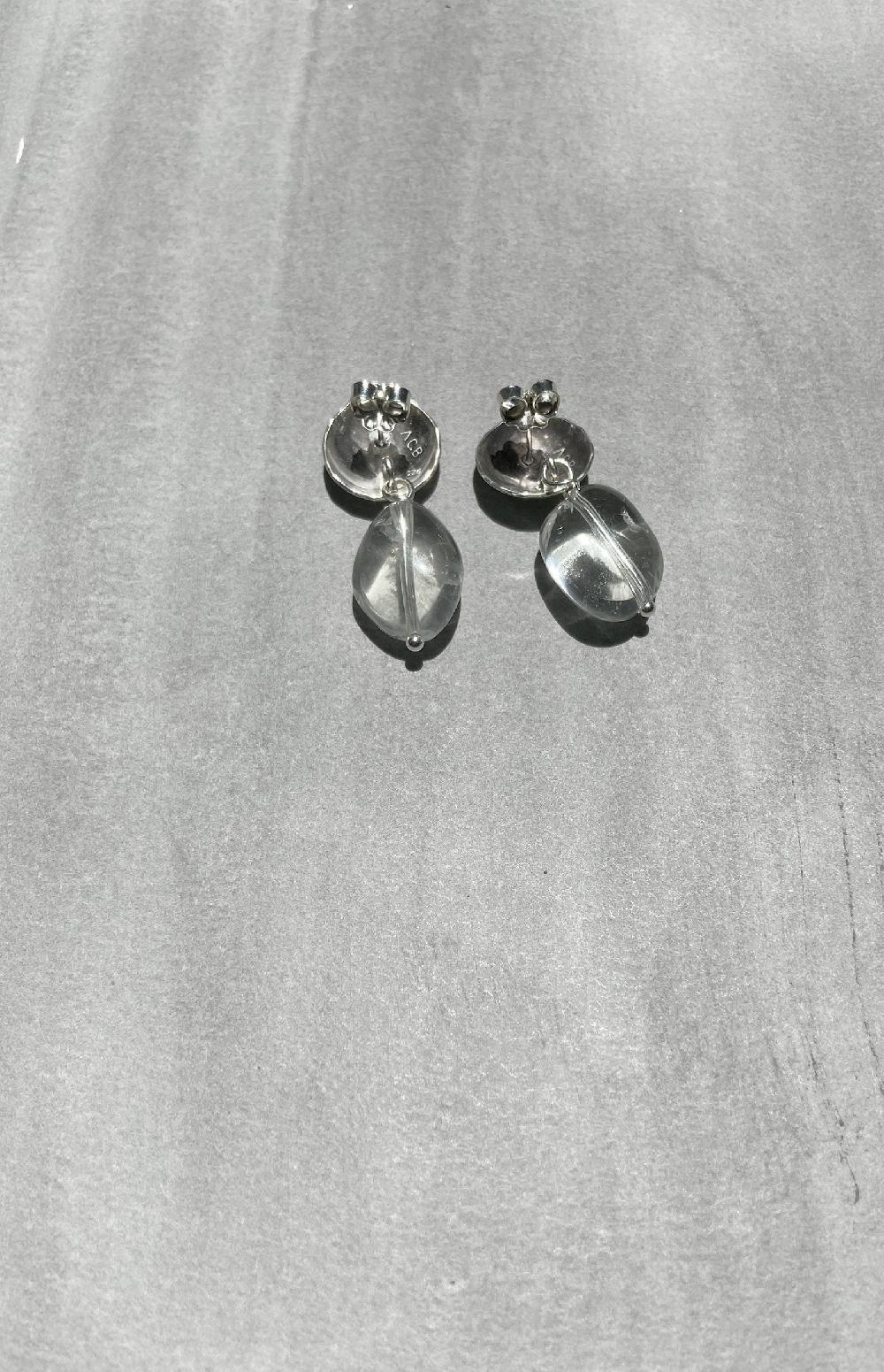 Annie Costello Brown Crystal Stud Nude