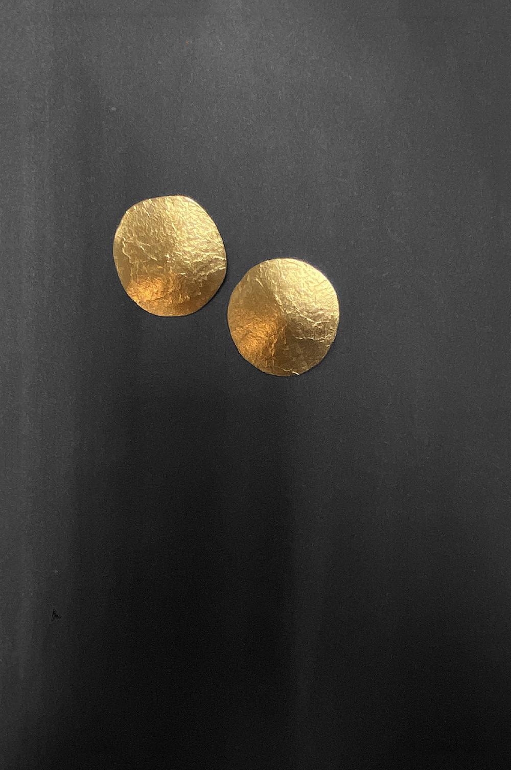 Annie Costello Brown Demi Sun Disc Vermeil