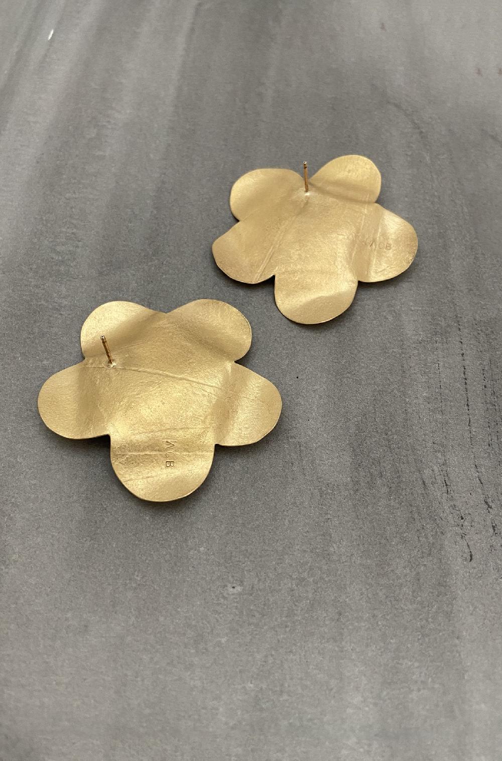 Annie Costello Brown Flower 3D XL Gold