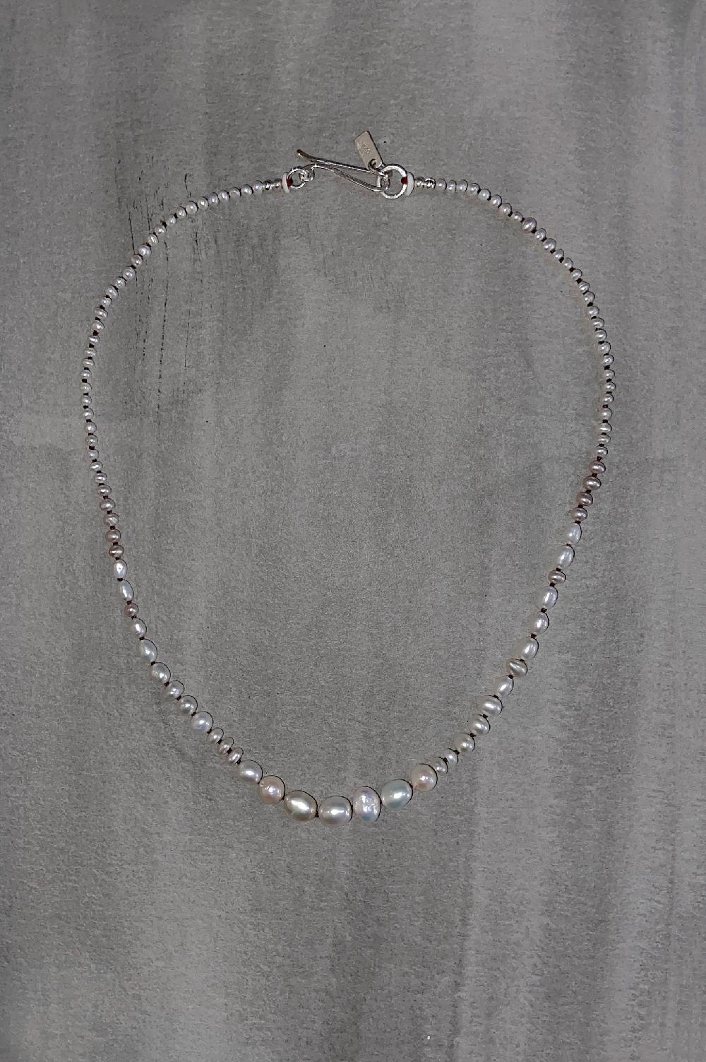 Annie Costello Brown Graduated Mini Pearl Collar