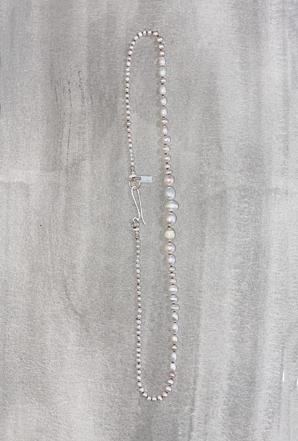 Annie Costello Brown Graduated Mini Pearl Collar