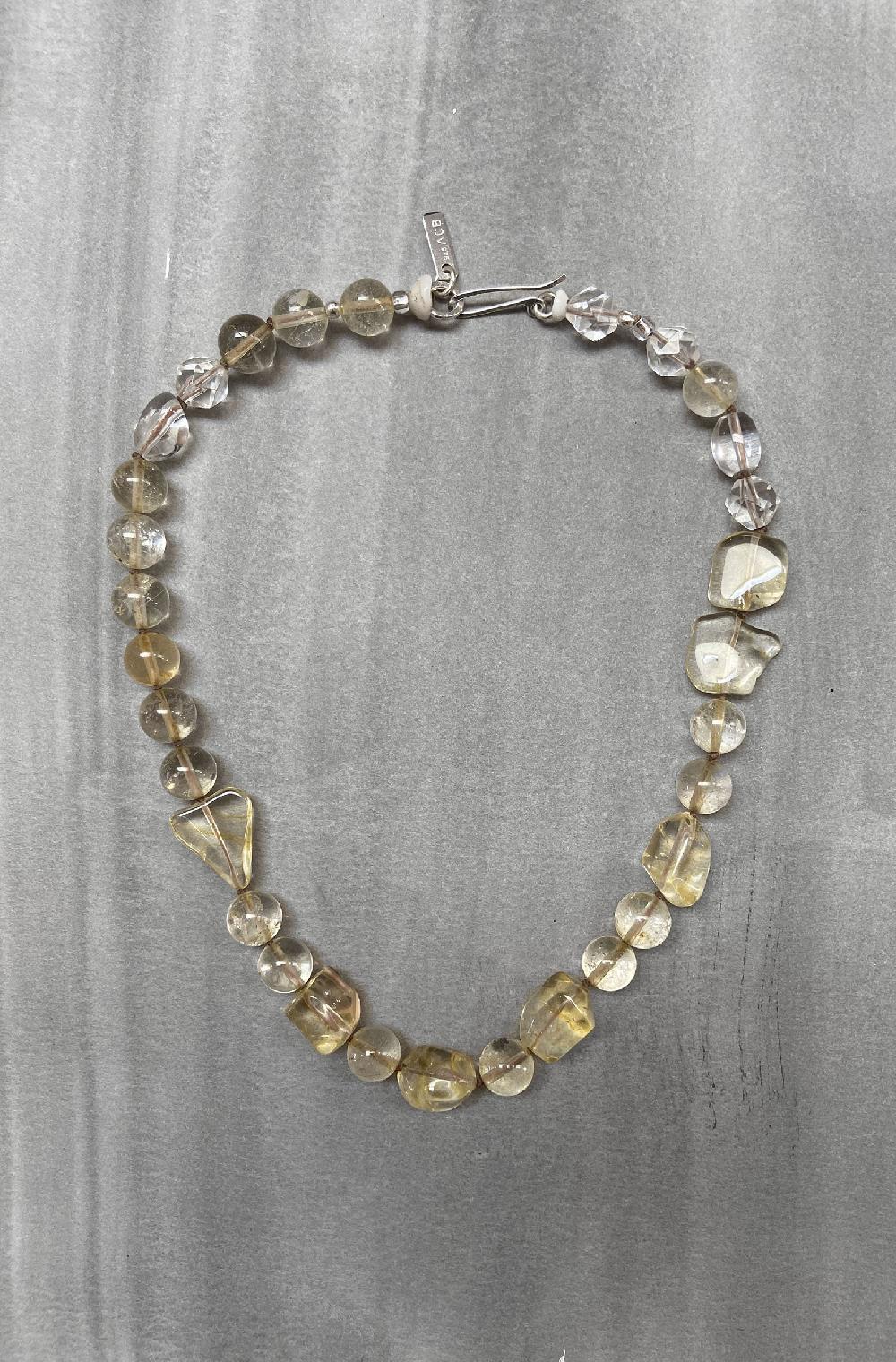 Annie Costello Brown Healer Golden Quartz Collar