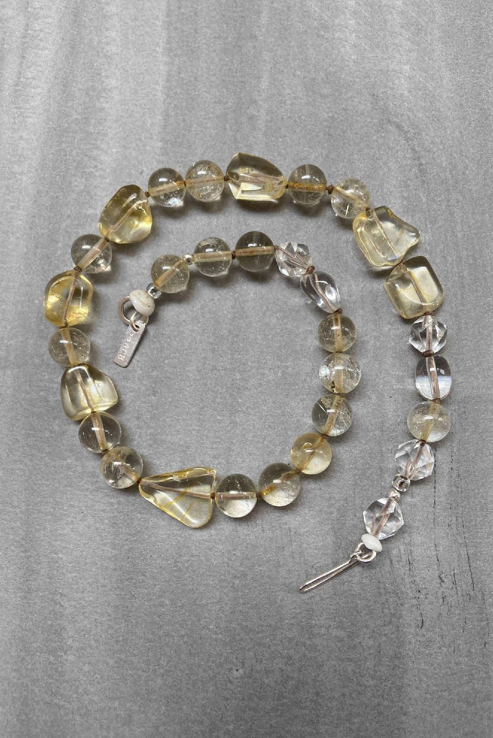 Annie Costello Brown Healer Golden Quartz Collar