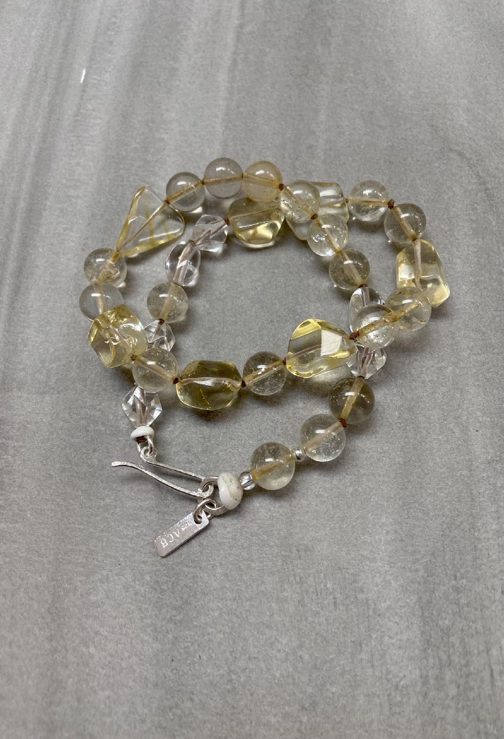 Annie Costello Brown Healer Golden Quartz Collar