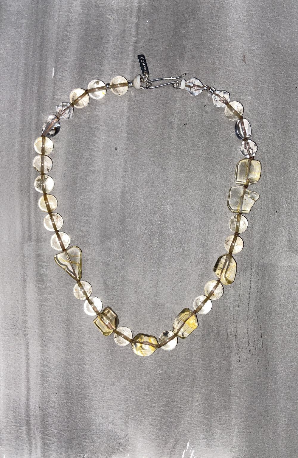 annie costello brown Healer golden Quartz Collar
