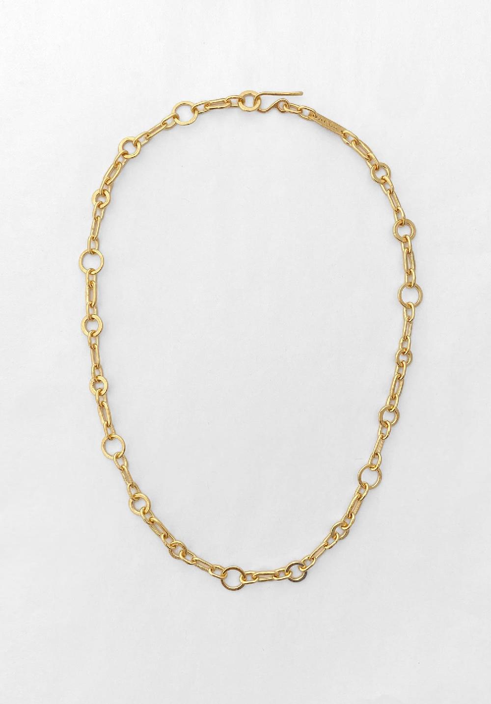 annie costello brown Kraft Chain necklace vermeil