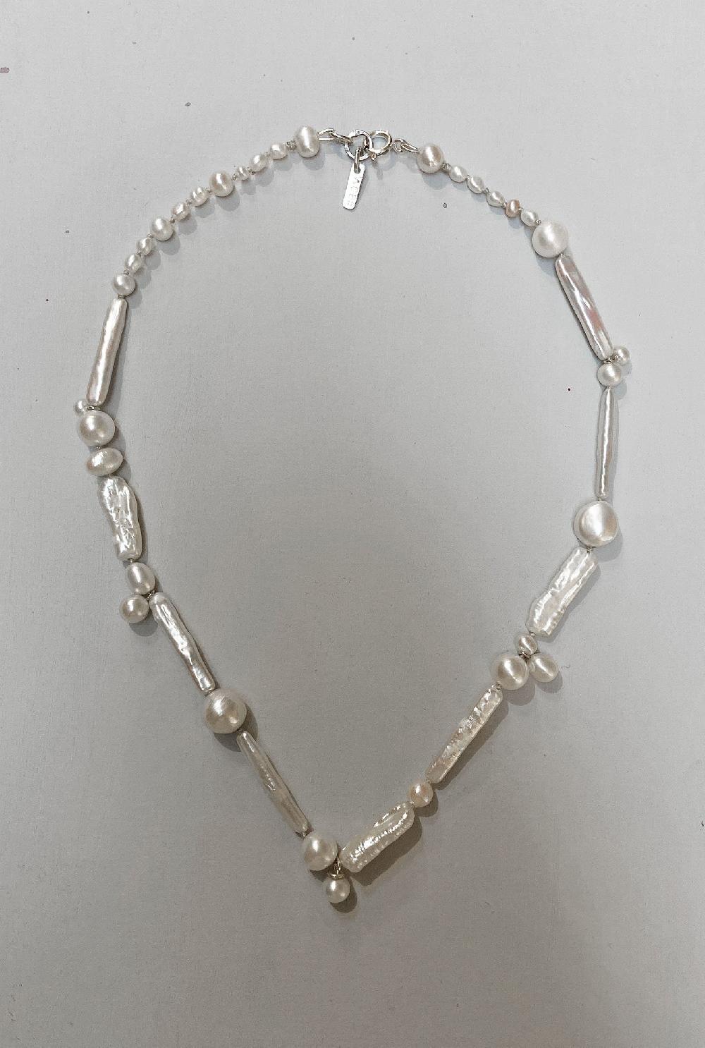 Annie Costello Brown Marguerite Pearl Necklace