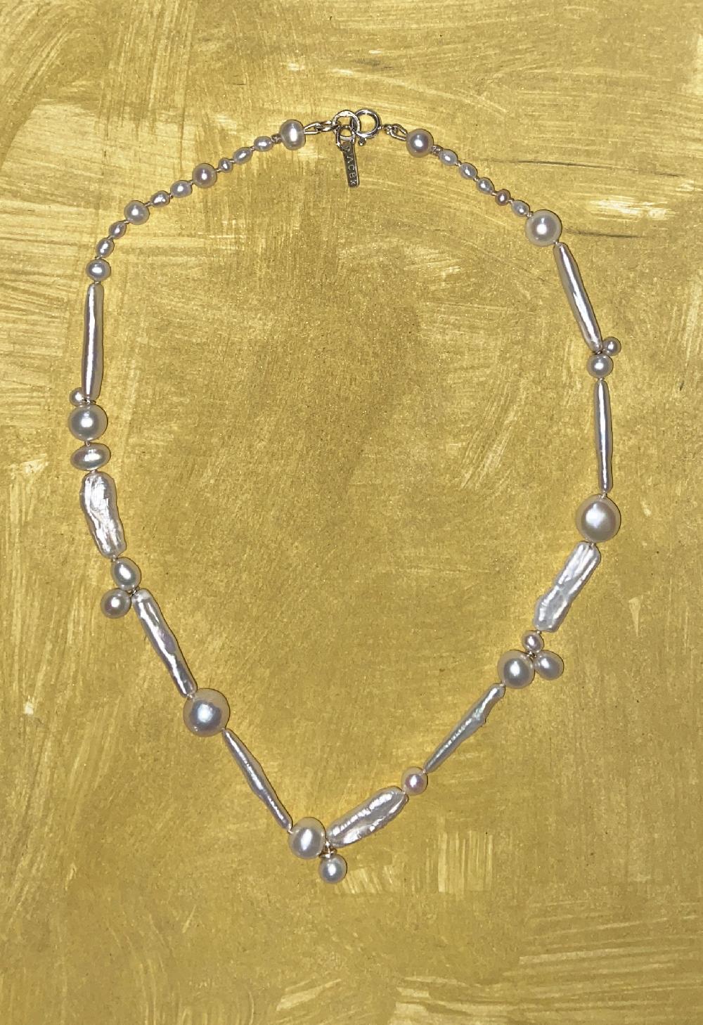 annie costello brown marguerite pearl necklace