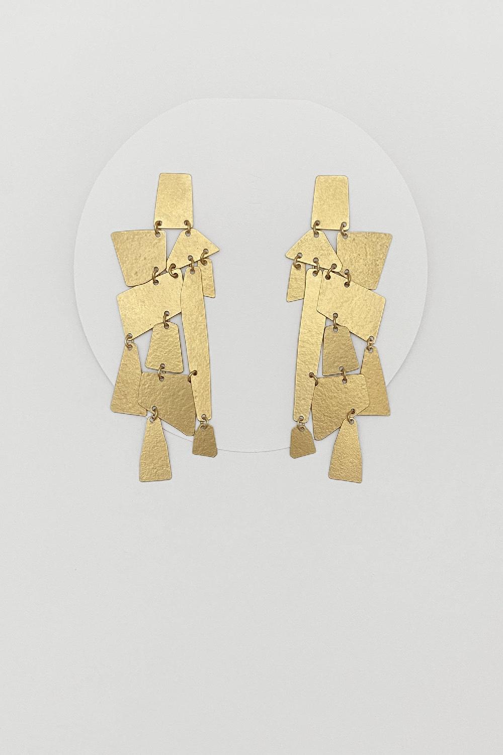 annie costello brown Mika Earrings Gold