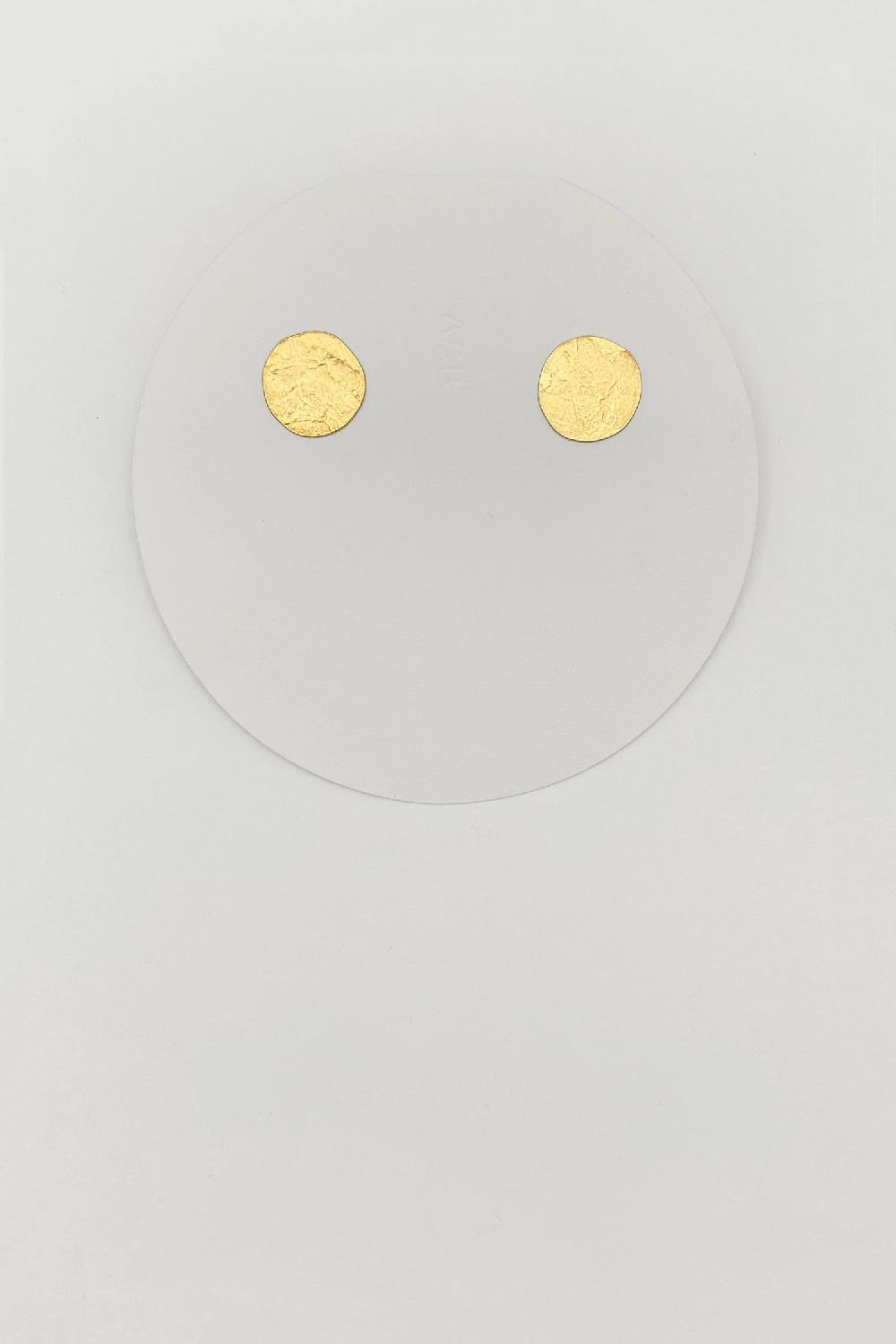 Annie Costello Brown Mini Sun Disc Vermeil
