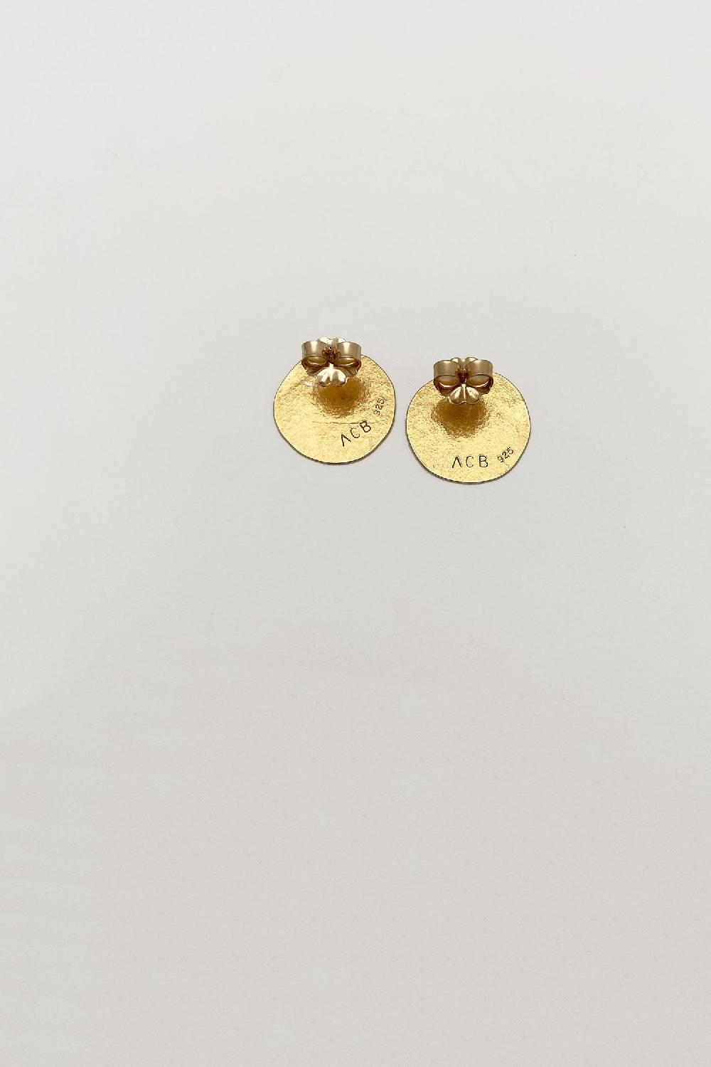 Annie Costello Brown Mini Sun Disc Vermeil
