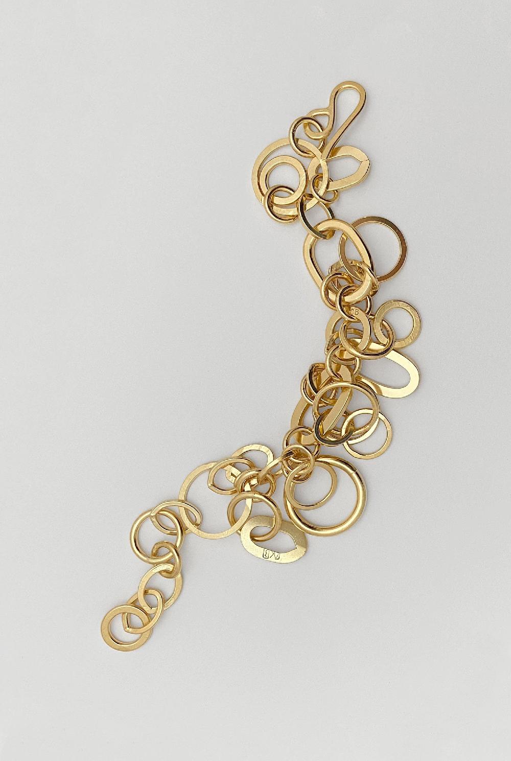 Annie Costello Brown Multi Links Charmer Bracelet