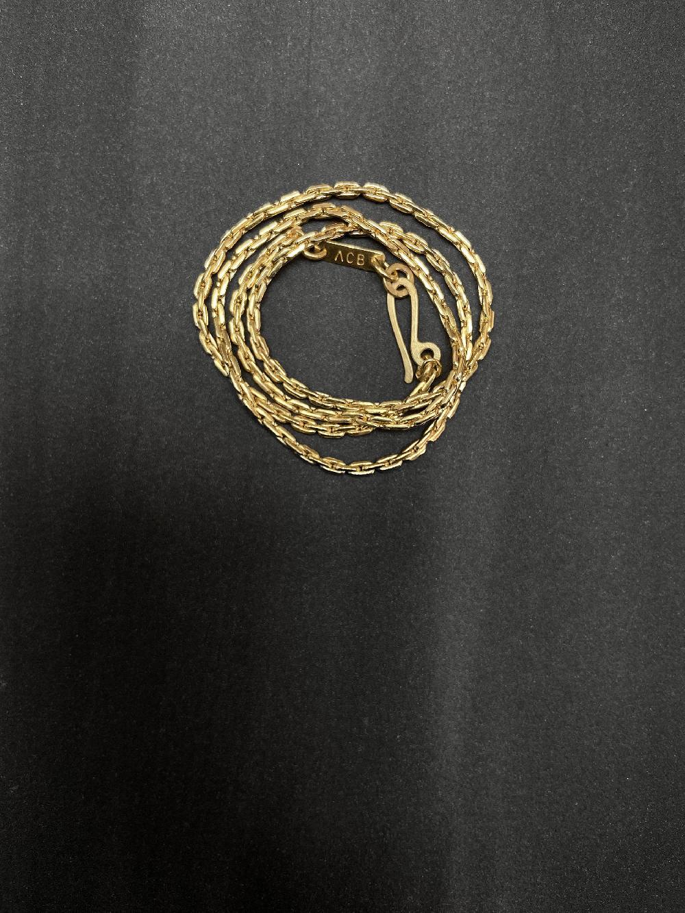 Annie Costello Brown Neo Rope Cable Chain Gold