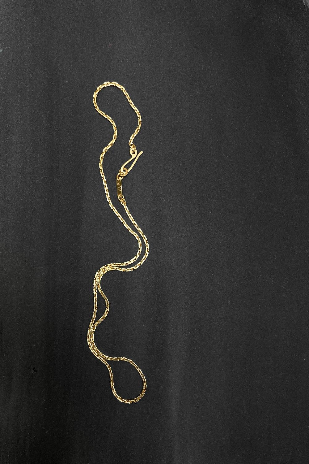 annie costello brown neo rope cable chain gold