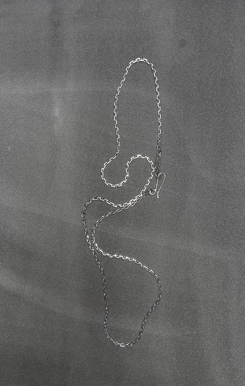 Annie Costello Brown Neo Rope Cable Chain Rhodium